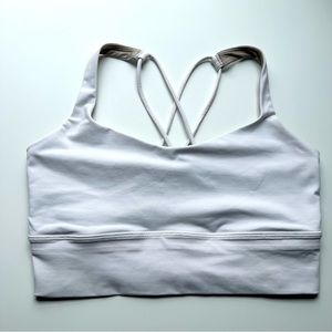White Free To Be Longline bra